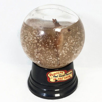 Vintage Rudolph Snow Globe - Duckwells