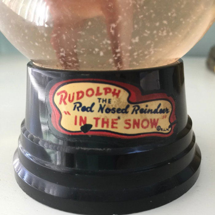 Vintage Rudolph Snow Globe - Duckwells