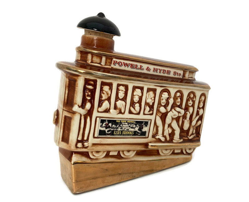 Vintage San Francisco Cable Car Figurine Decanter - Duckwells