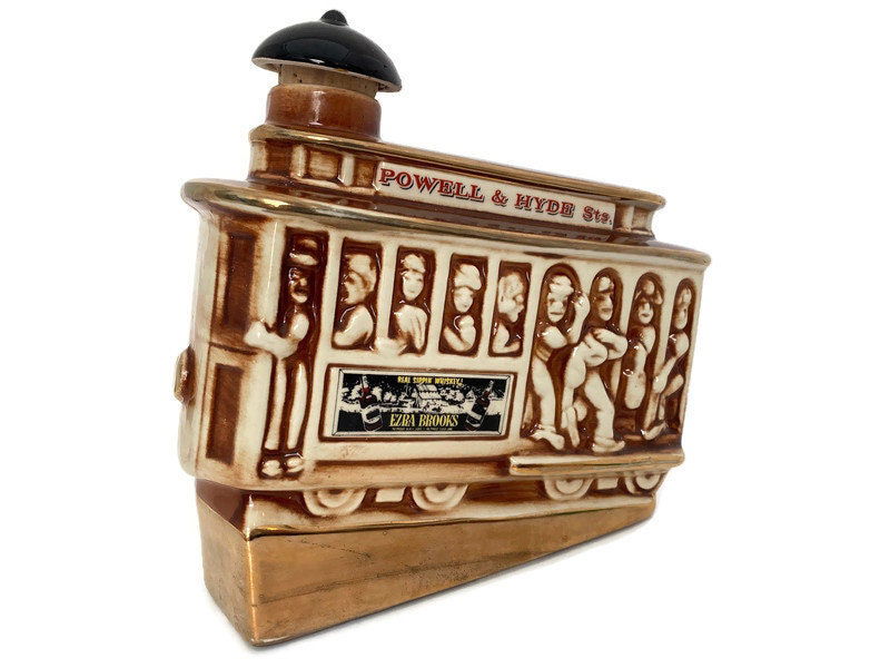 Vintage San Francisco Cable Car Figurine Decanter - Duckwells