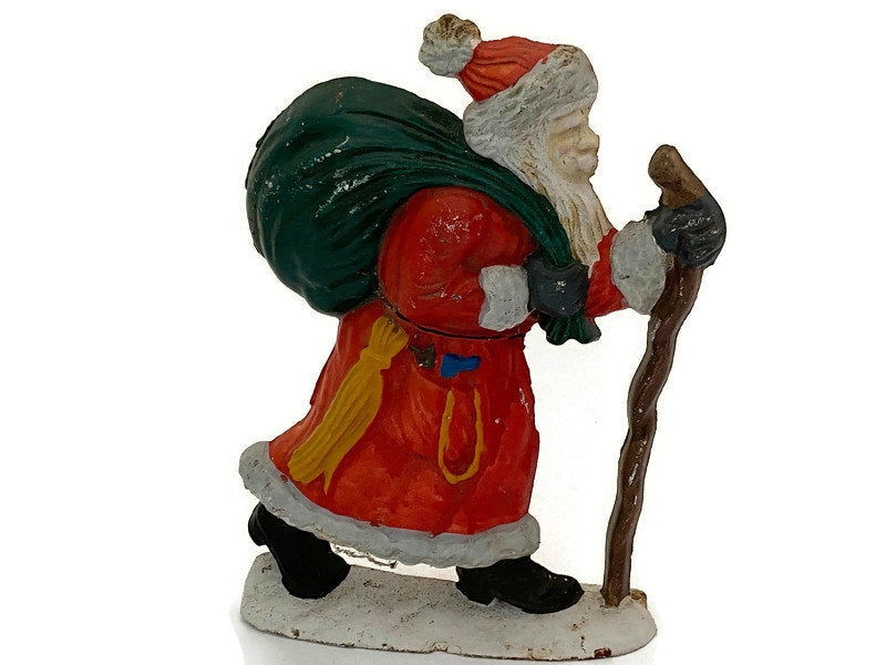 Vintage Santa Claus Cast Iron Doorstop - Duckwells