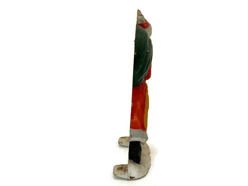 Vintage Santa Claus Cast Iron Doorstop - Duckwells