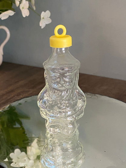 Vintage Santa Claus Figural Glass Bottle Ornament - Duckwells