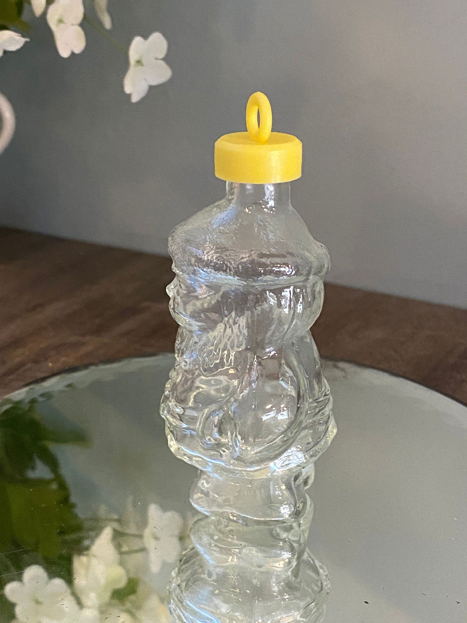 Vintage Santa Claus Figural Glass Bottle Ornament - Duckwells