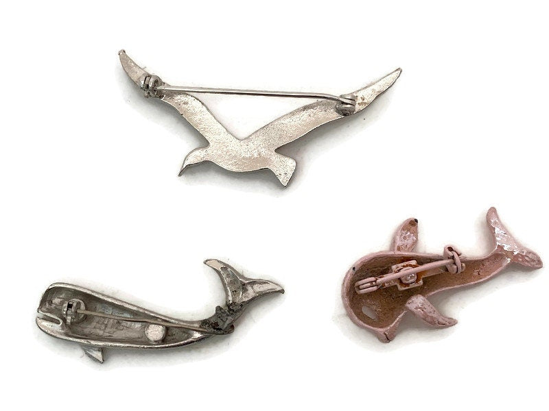 Vintage Seashore Jewelry Pins at Duckwells