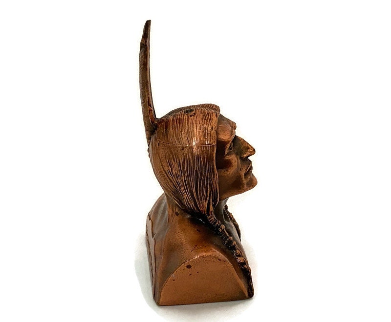 Vintage Shawmut  Native American Bust Figurine Collectible - Duckwells