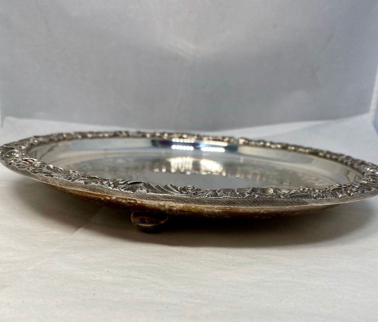 Vintage Sheffield Silverplate Tray - Duckwells