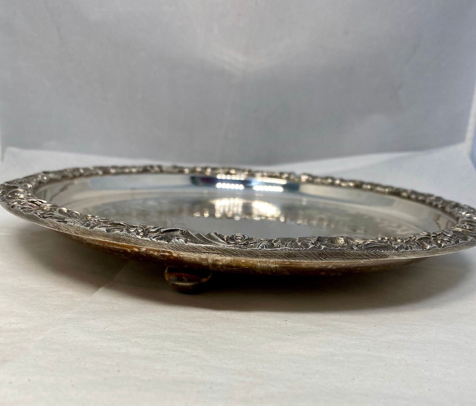 Vintage Sheffield Silverplate Tray - Duckwells