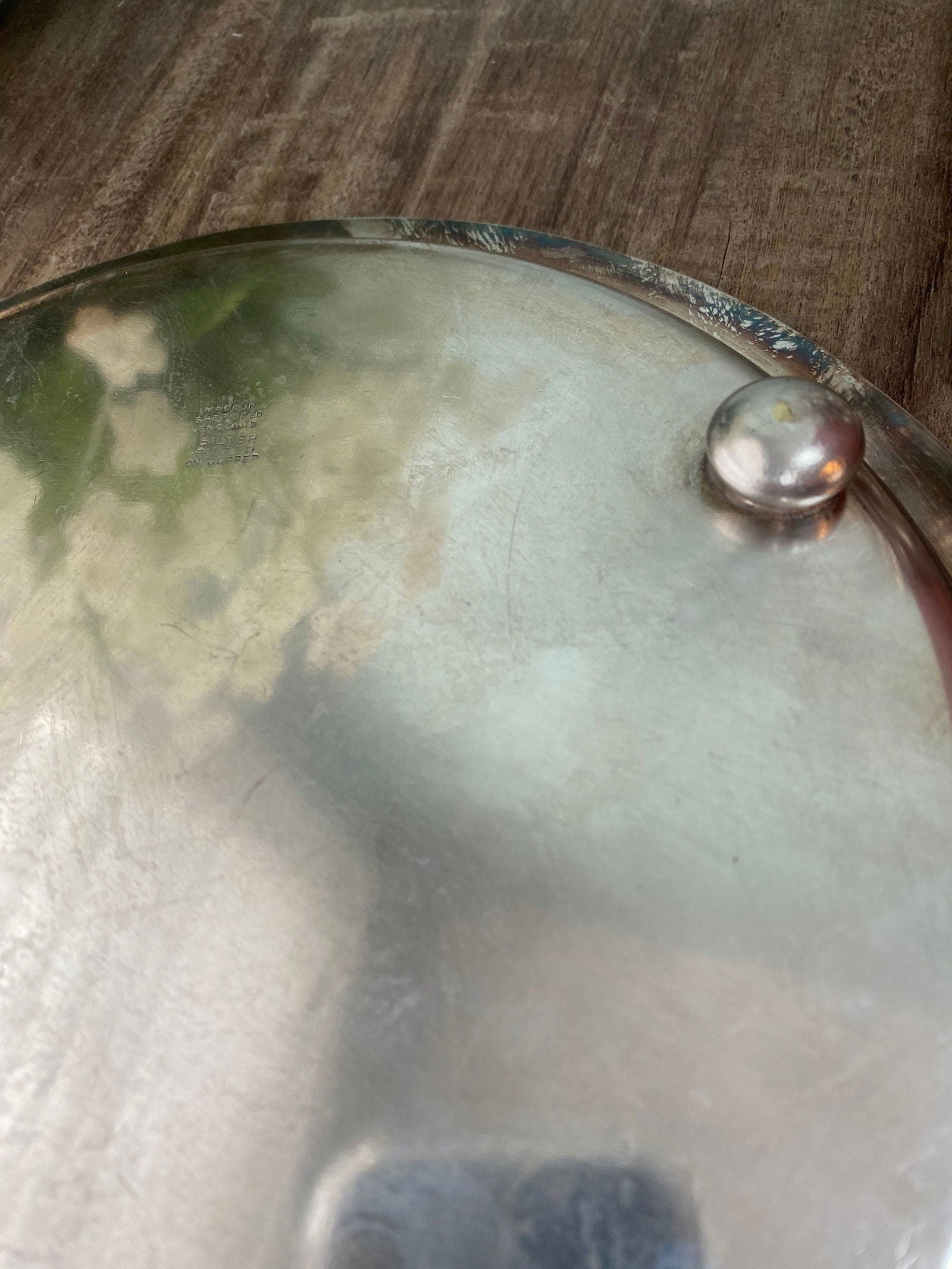 Vintage Sheffield Silverplate Tray - Duckwells