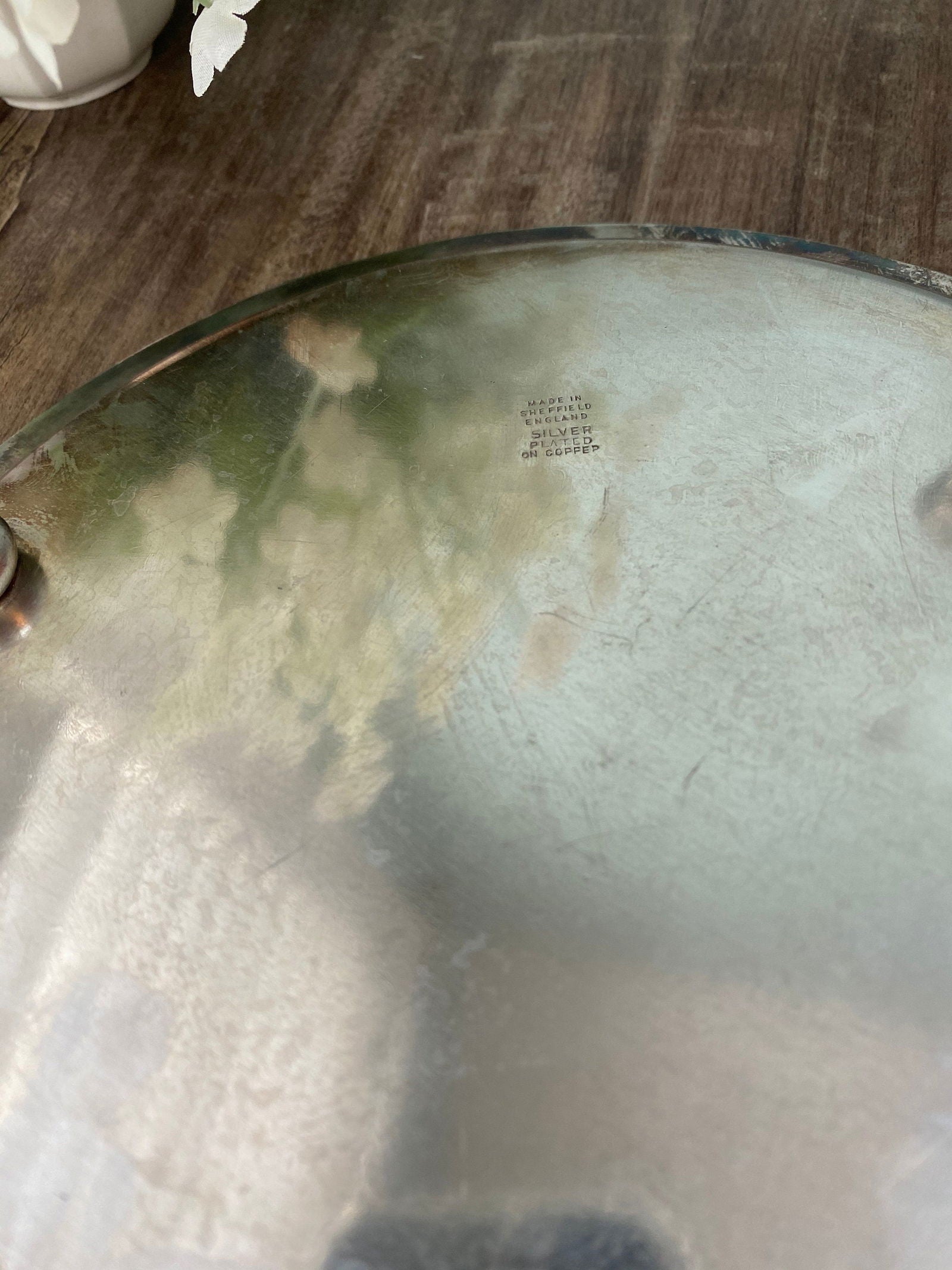 Vintage Sheffield Silverplate Tray - Duckwells