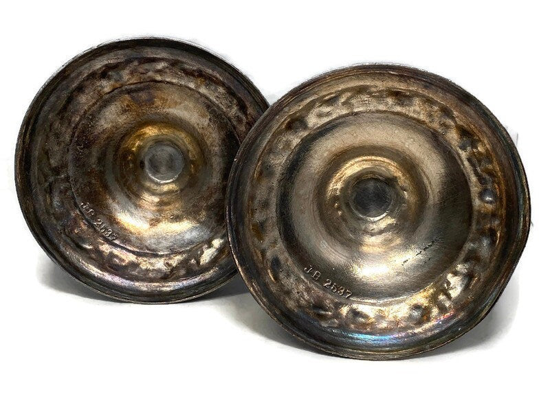 Vintage Silverplate Candlesticks by Jennings Brother - Duckwells