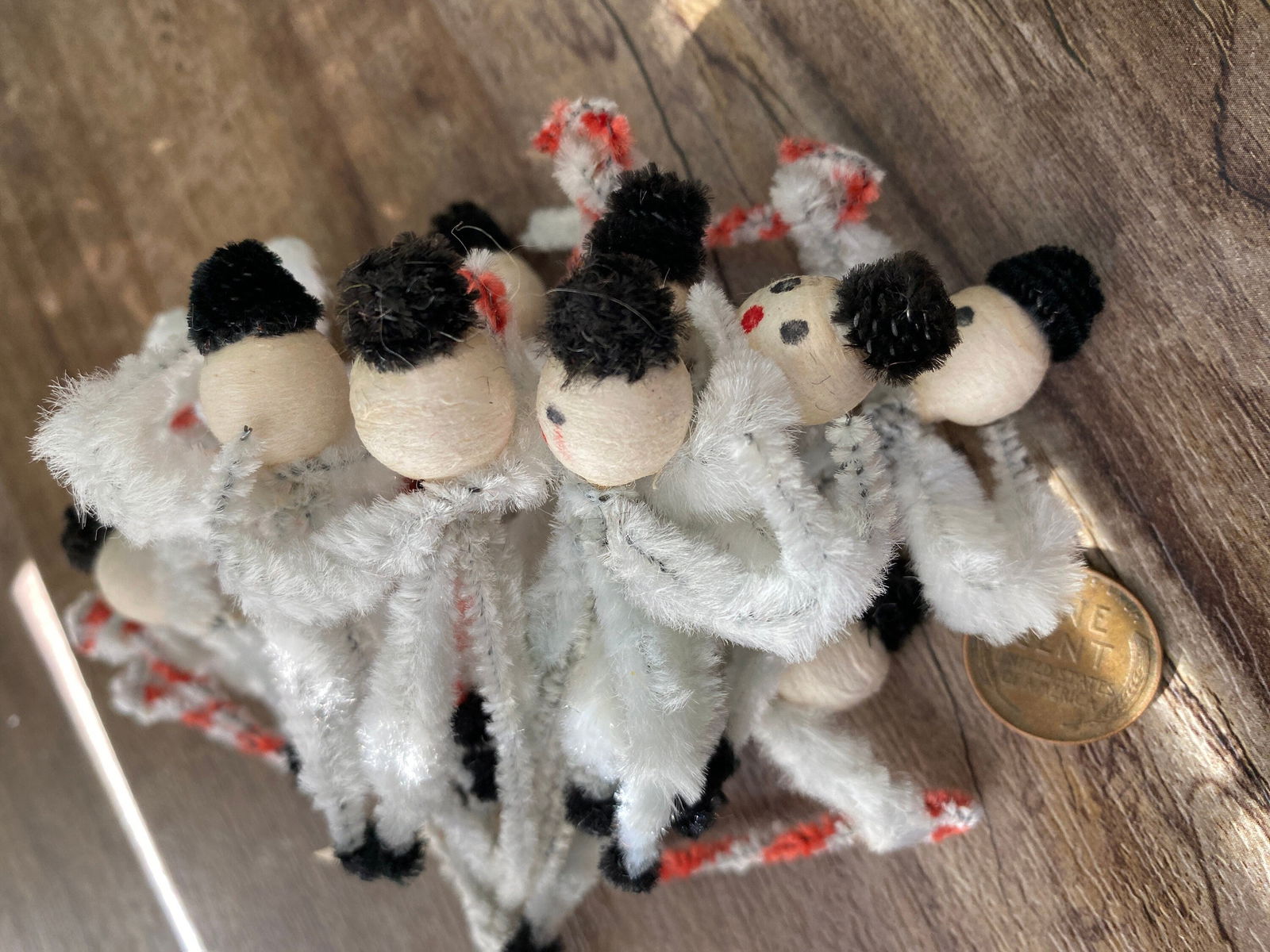 Vintage Snowman Pipe Cleaners Made in Taiwan Bundle of Twelve - Duckwells