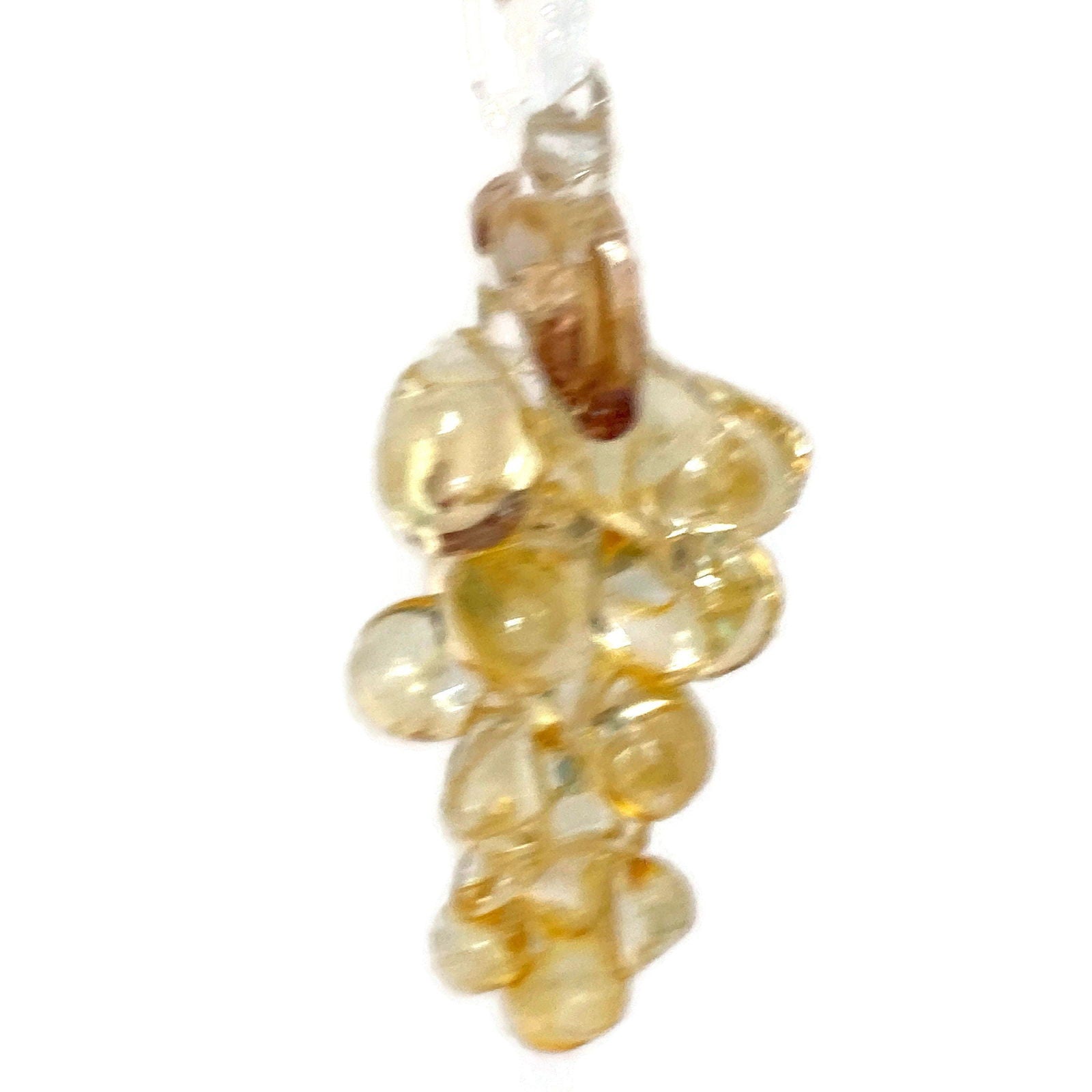 Vintage Spun Glass Grapes Christmas Tree Ornament - Duckwells