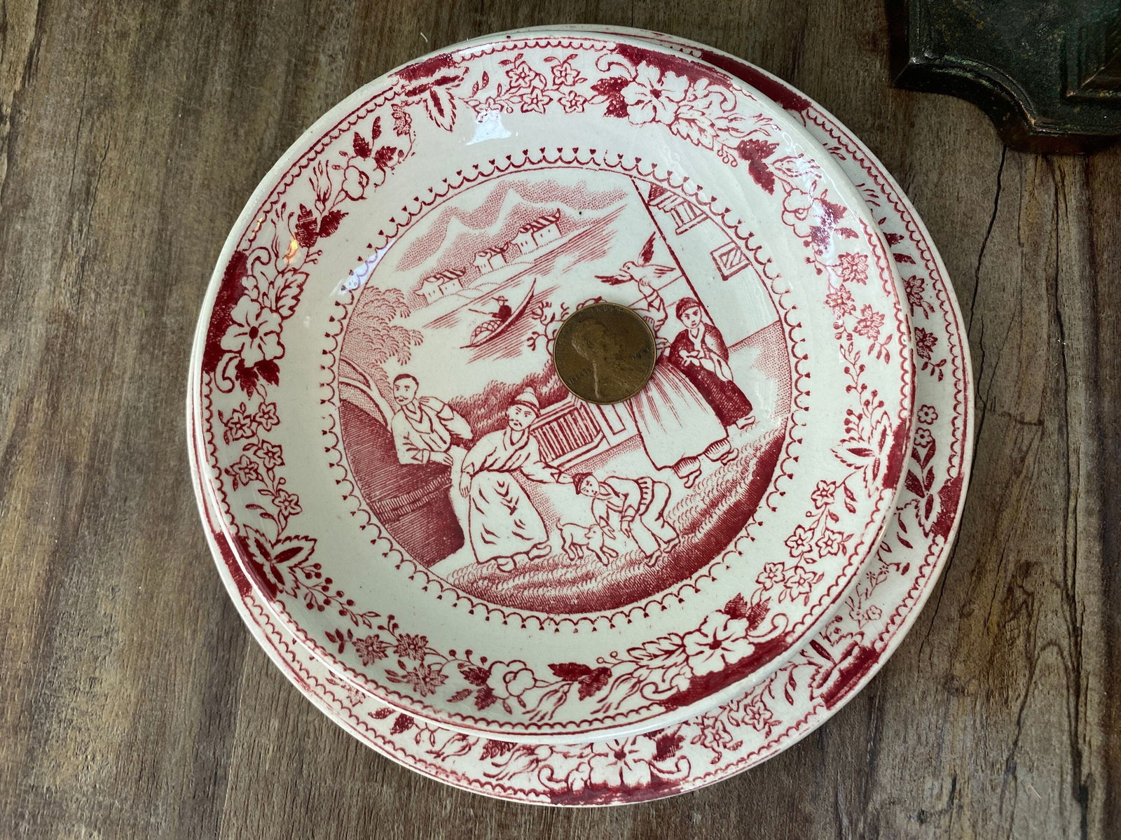 Vintage Staffordshire Demitasse Cup and Saucers in a Chinoiserie Pattern - Duckwells
