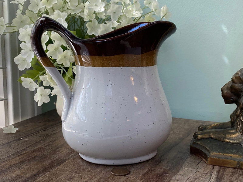 Vintage Stoneware Pitcher - Duckwells