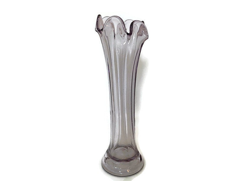 Vintage Swung Carnival Glass Vase - Duckwells