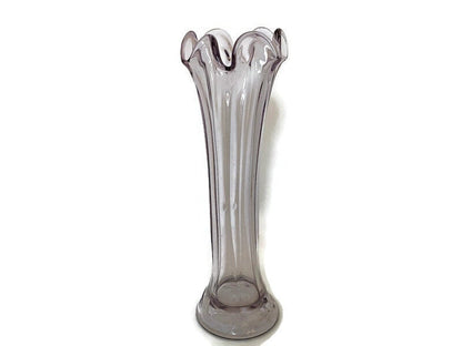 Vintage Swung Carnival Glass Vase - Duckwells