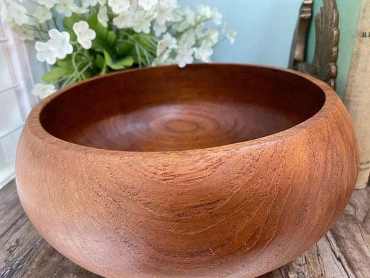 Vintage Teak Salad Bowl - Duckwells
