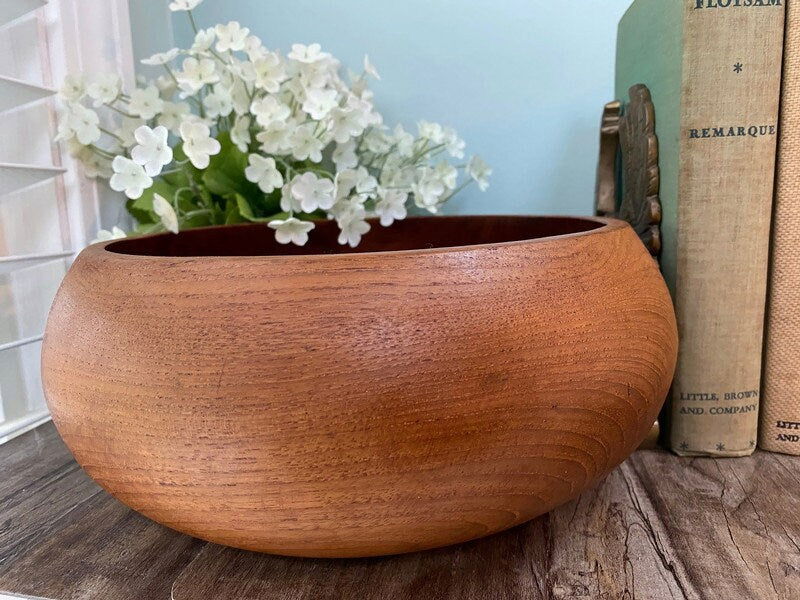 Vintage Teak Salad Bowl - Duckwells