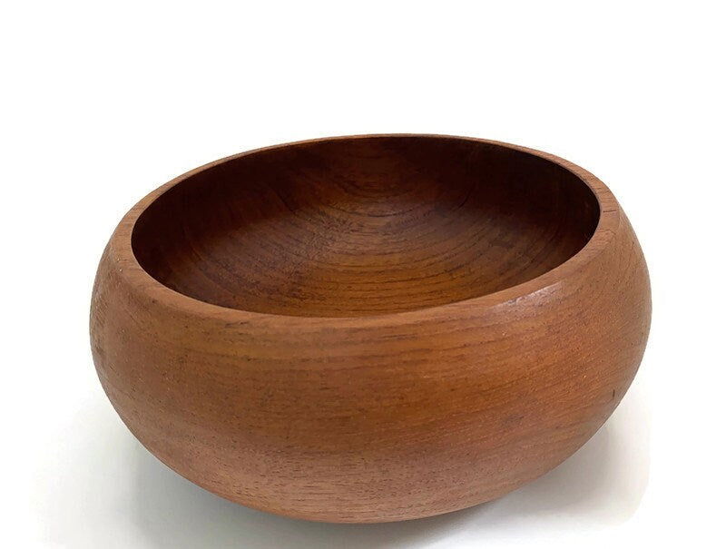 Vintage Teak Salad Bowl - Duckwells