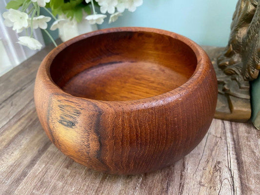 Vintage Teak Salad Individual Bowl - Duckwells