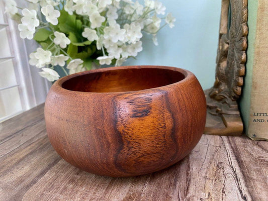 Vintage Teak Salad Individual Bowl - Duckwells
