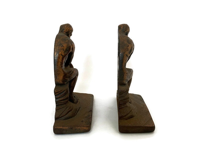 Vintage The Thinker Bookends - Duckwells