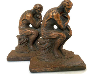 Vintage The Thinker Bookends - Duckwells