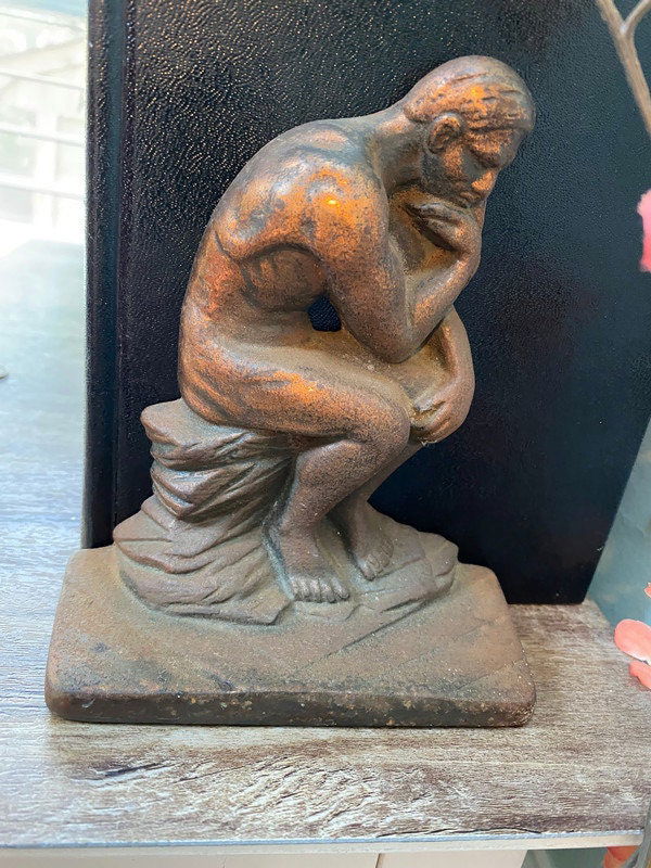 Vintage The Thinker Bookends - Duckwells