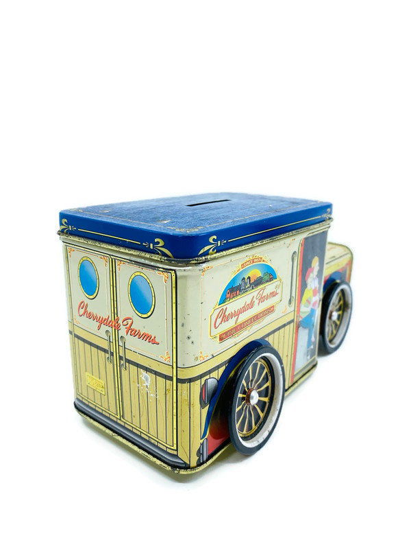 Vintage Tin Truck Piggy Bank - Duckwells