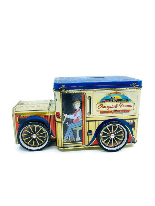 Vintage Tin Truck Piggy Bank - Duckwells