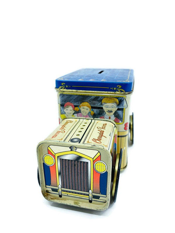 Vintage Tin Truck Piggy Bank - Duckwells