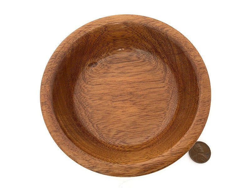 Vintage Turned Bicyuba Wood Bowl - Duckwells