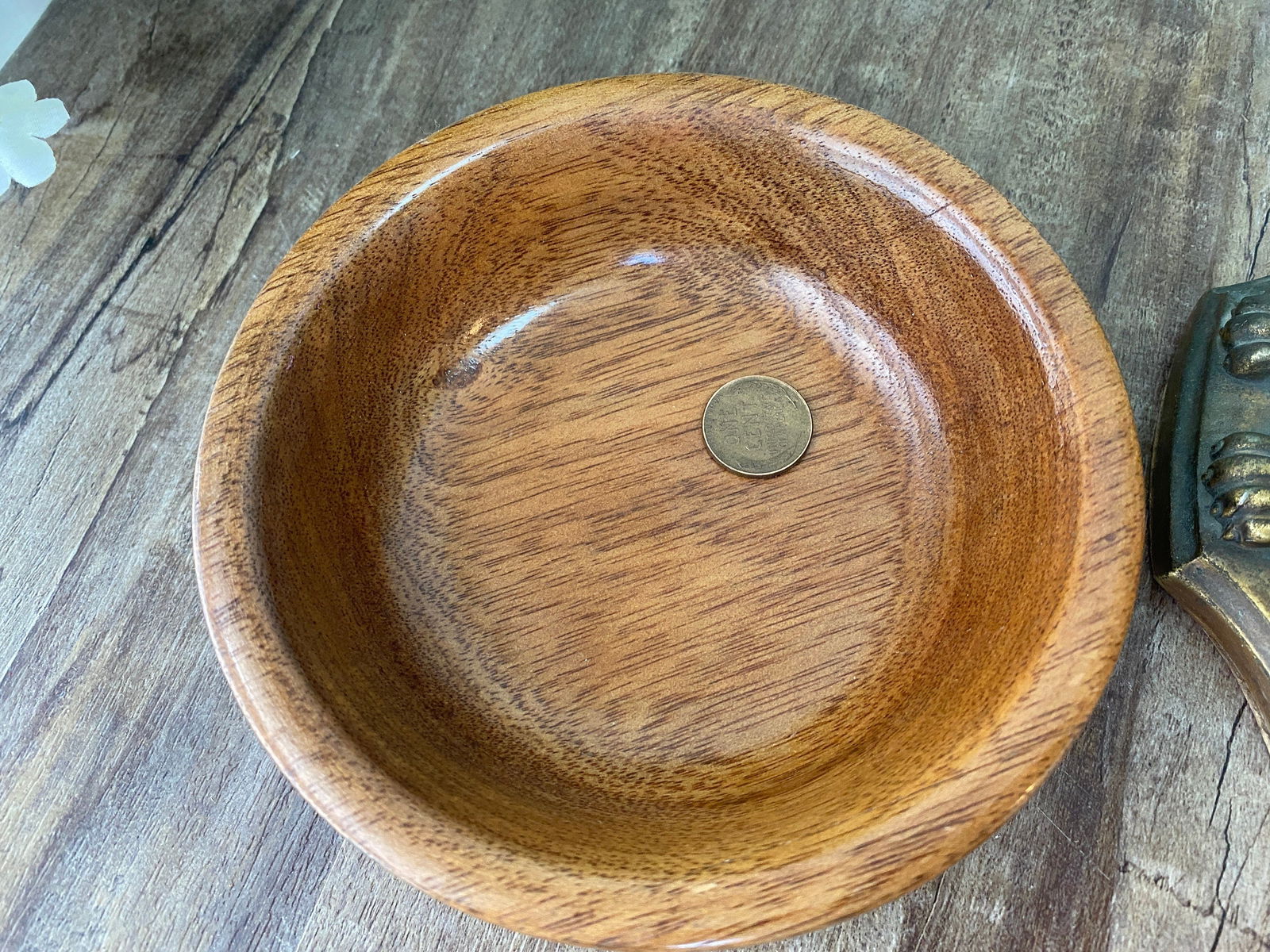 Vintage Turned Bicyuba Wood Bowl - Duckwells