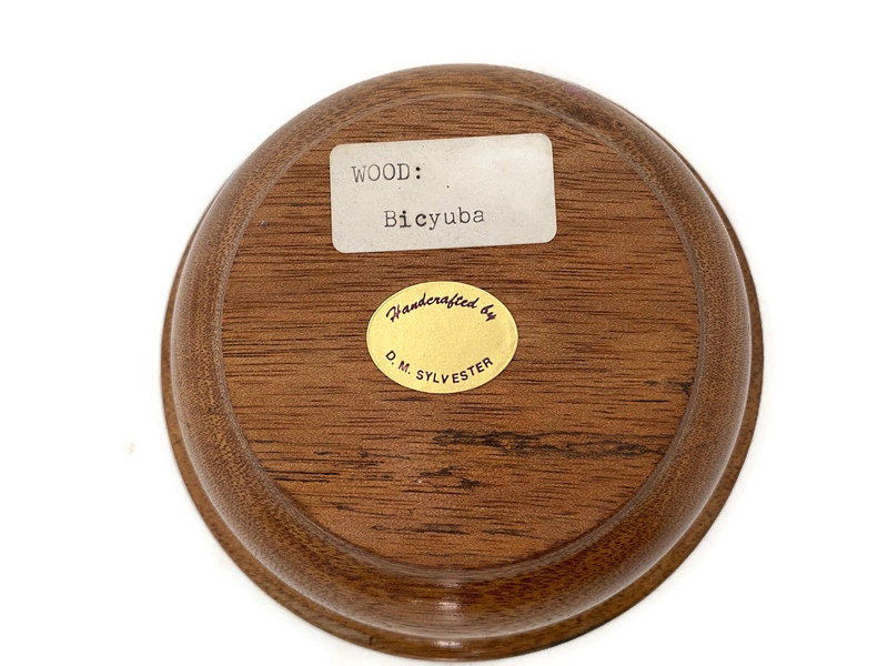 Vintage Turned Bicyuba Wood Bowl - Duckwells
