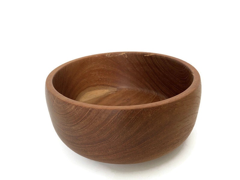 Vintage Turned Mesquite Wood Bowl - Duckwells