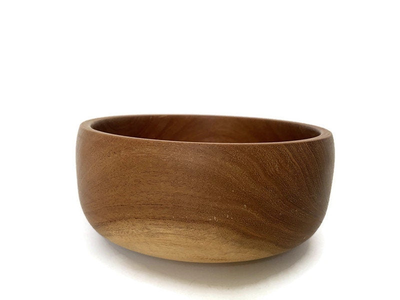 Vintage Turned Mesquite Wood Bowl - Duckwells