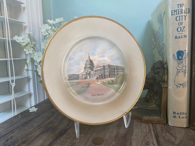 Vintage U.S. Capitol Souvenir Plate - Duckwells
