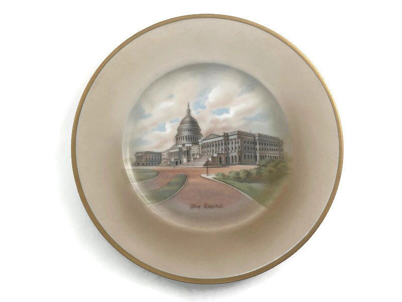 Vintage U.S. Capitol Souvenir Plate - Duckwells