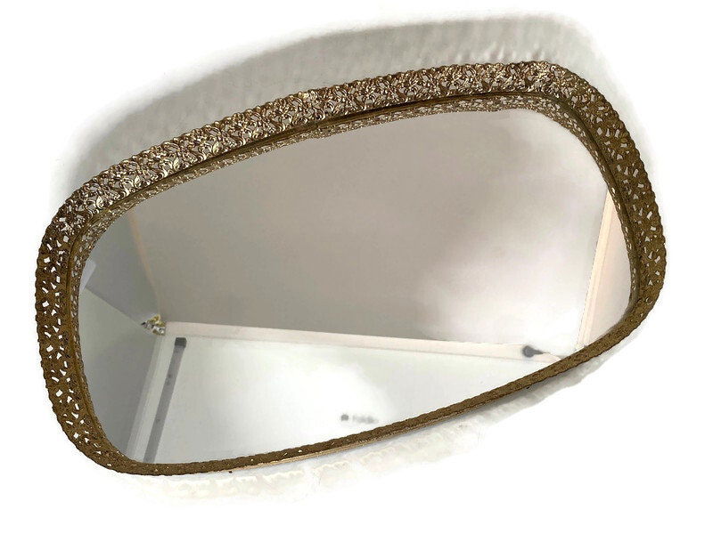 Vintage Vanity Mirrored Tray - Duckwells