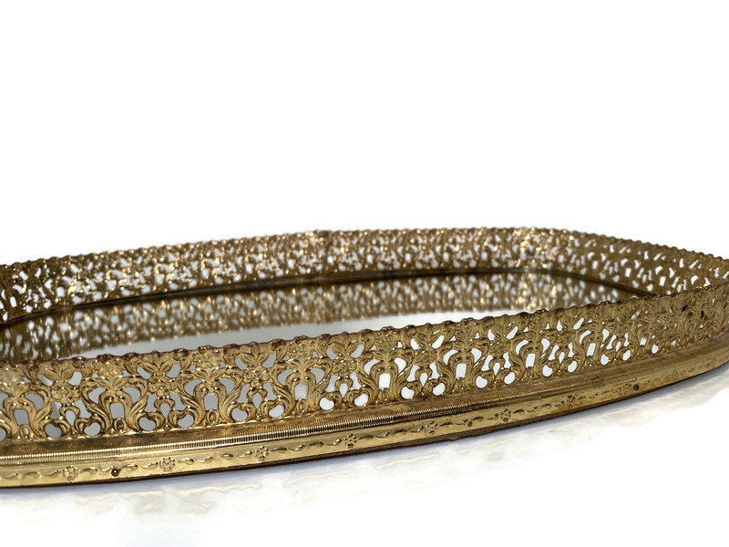 Vintage Vanity Mirrored Tray - Duckwells