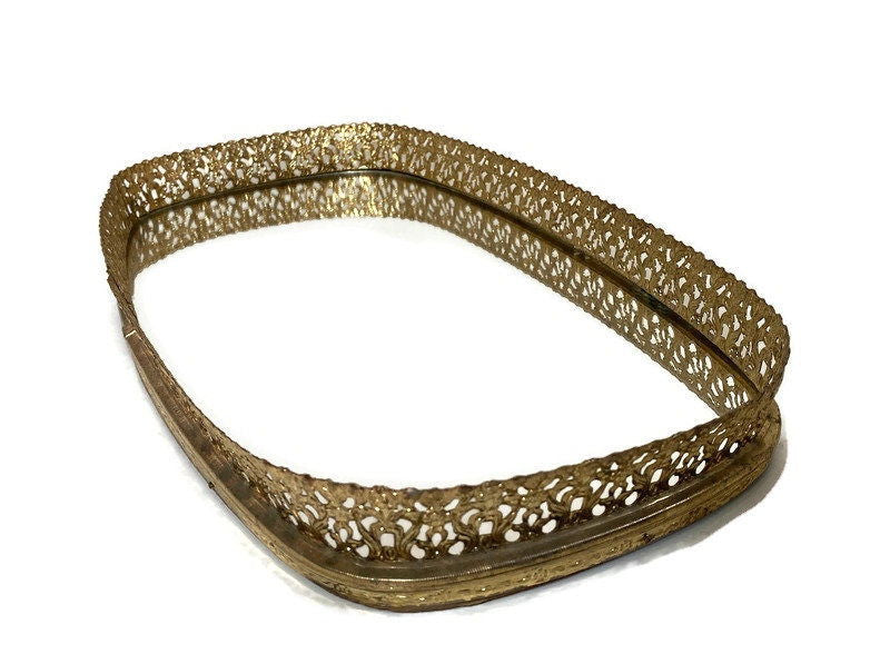 Vintage Vanity Mirrored Tray - Duckwells