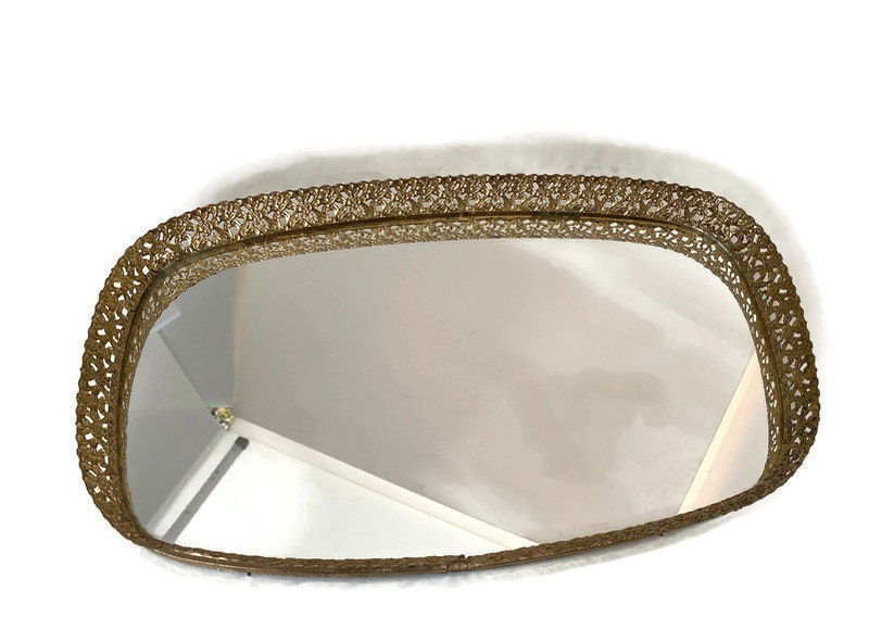 Vintage Vanity Mirrored Tray - Duckwells