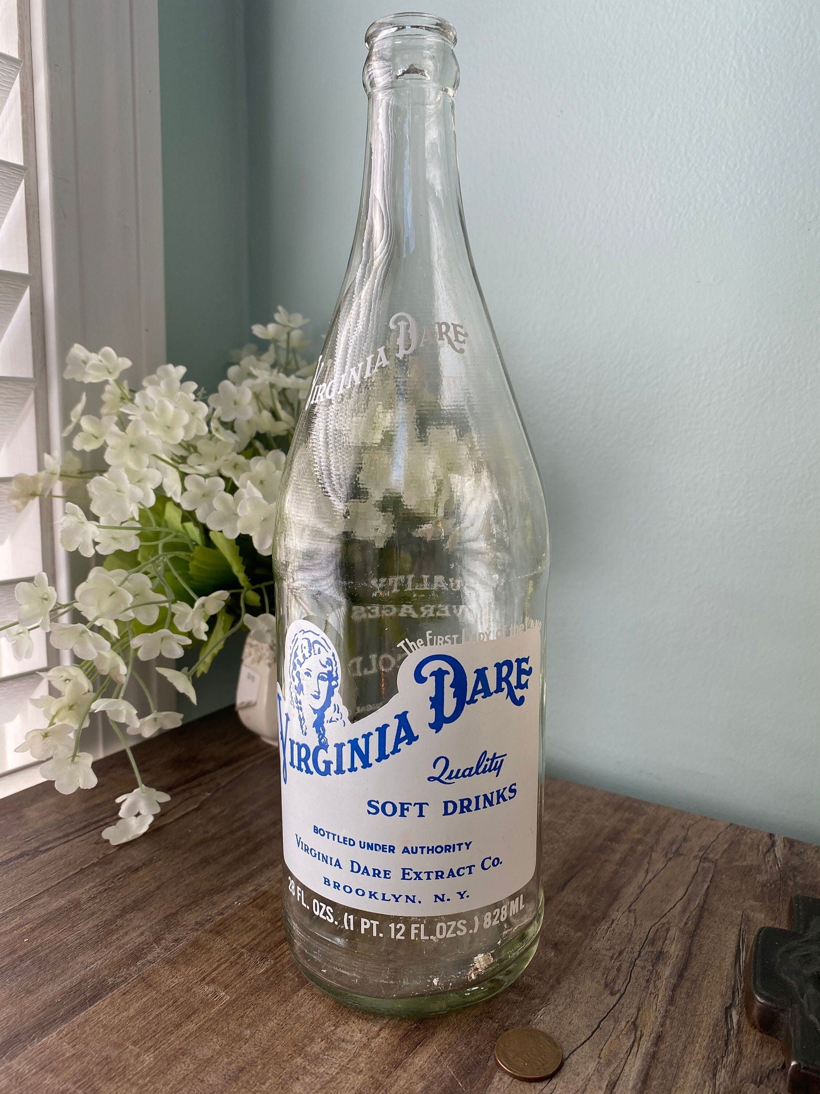 Vintage Virginia Dare Quart Bottle at Duckwells