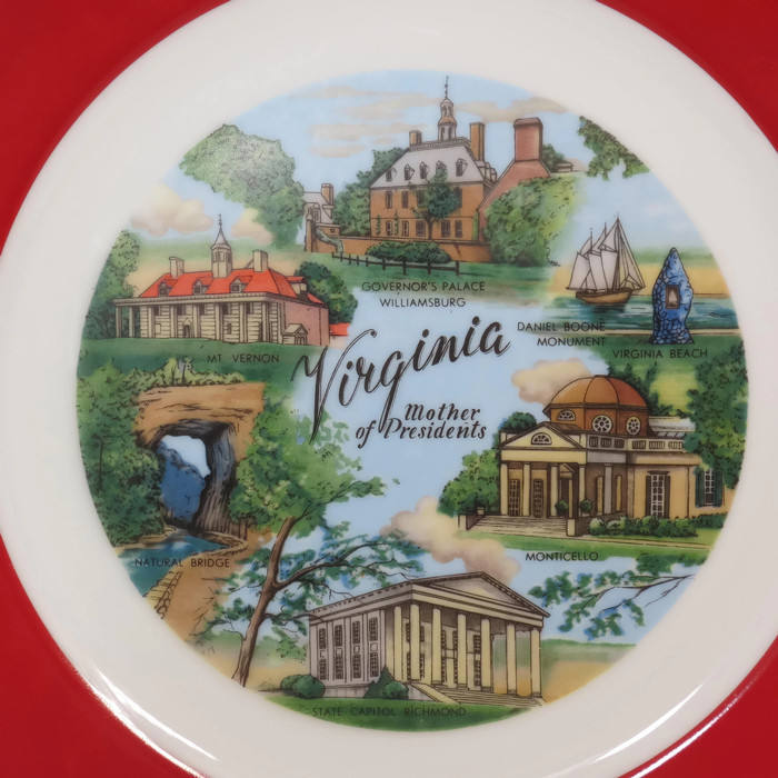 Vintage Virginia Souvenir Plate - Duckwells