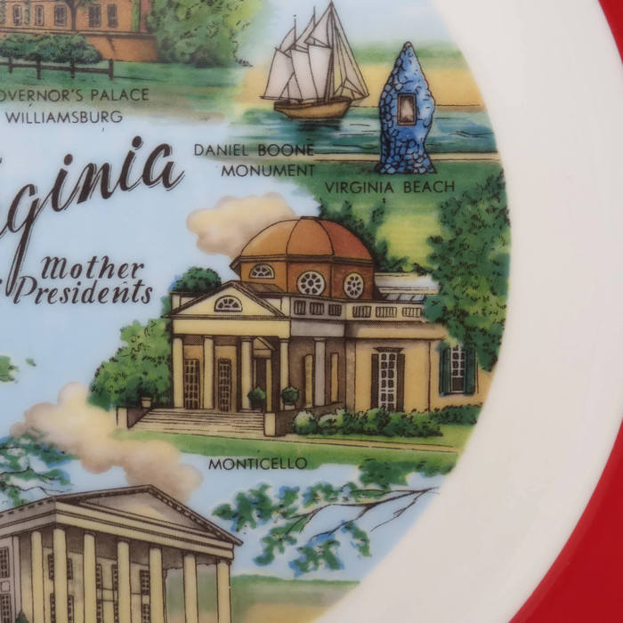 Vintage Virginia Souvenir Plate - Duckwells
