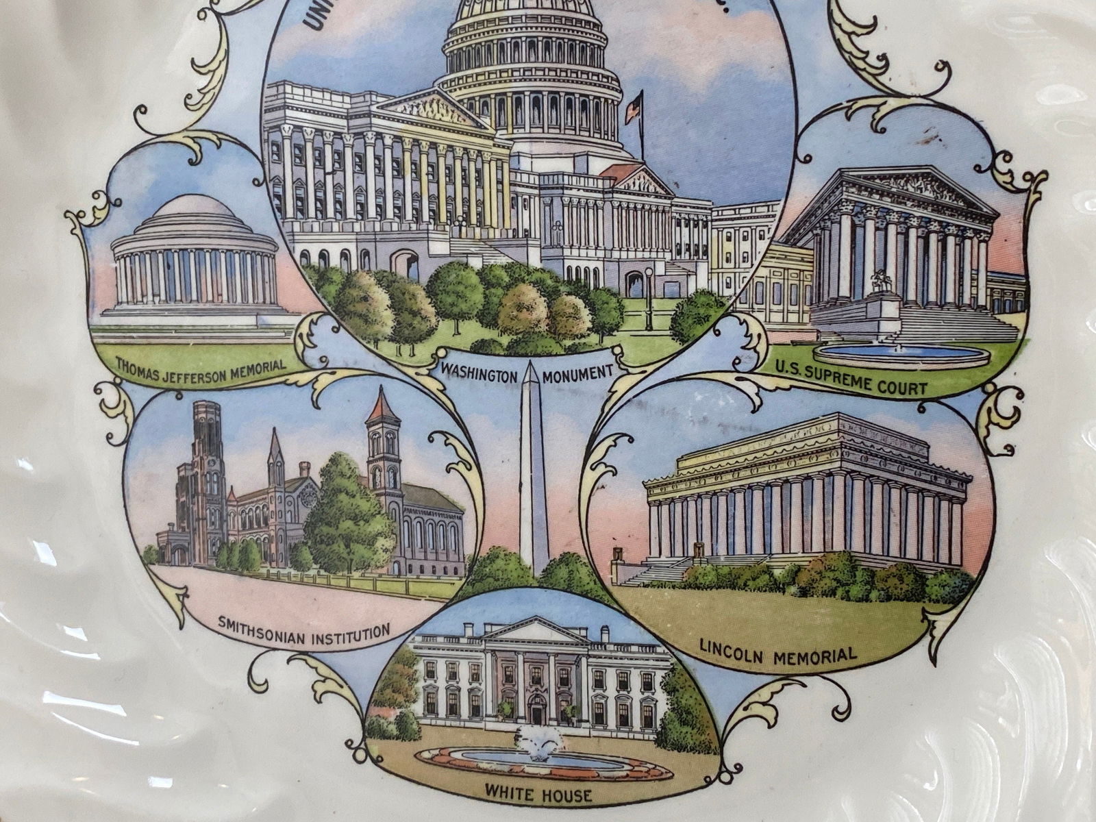 Vintage Washington DC Souvenir Plate - Duckwells
