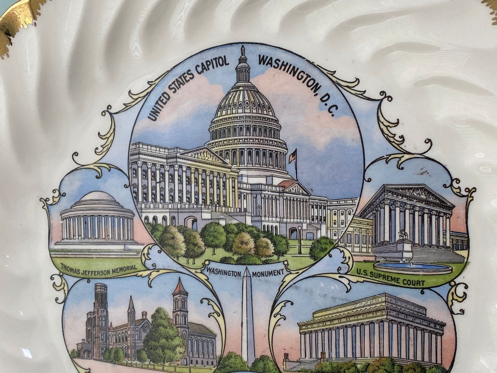 Vintage Washington DC Souvenir Plate - Duckwells
