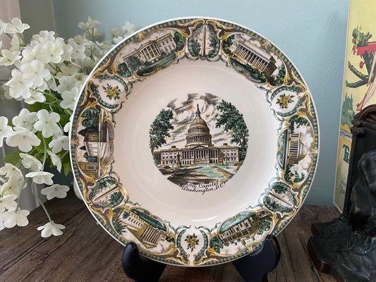 Vintage Washington DC Souvenir Small Plate - The Capitol Collectible - Duckwells