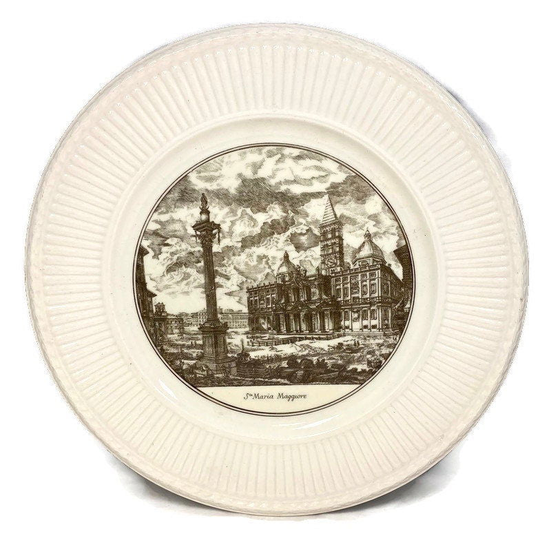Vintage Wedgwood Piranesi Plate - Sta Maria Maggiore - Duckwells